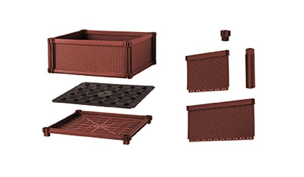 Kit Huerto Urbano Modular Rectangular - Terracota: Amazon.es: Jardín