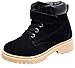 DADAWEN Boy's Girl's Classic Waterproof Leather Outdoor Strap Winter Boots (Toddler/Little Kid/Big Kid)