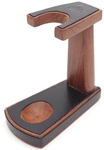 Leather Tobacco Pipe Holder - Authentic Full Grade Buffalo Hide Leather - Black