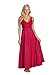 Shadowline Women's Silhouette 53 Inch Sleeveless Long Gown, Red, Large
