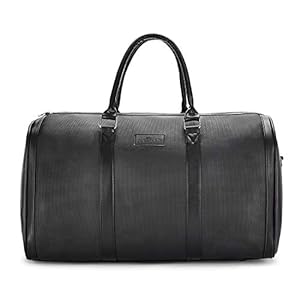 Footloose Stylish Synthetic 45 cms Black Travel Duffle
