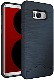 Samsung Galaxy S8 Phone Case | Slim Credit Card Holder | Store Bank, Debit, Personal ID | Galaxy S8 Metal Look Case | Phone Case | Phone Cover | For Girls | Boys| Men | Women
