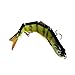 Isafish Swimbaits for Bass Crankbait Bionic Multi Jointed 4 Segment Pike Fishing Lures Minnow Hard Bait 4.72 Inch 0.6 Ounce