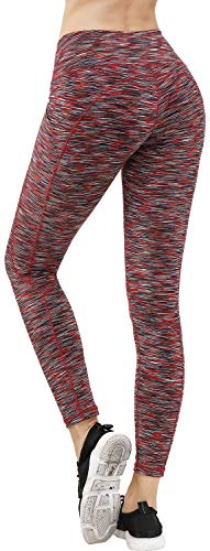 LifeSky High Waist Yoga Pants Workout Leggings for Women with Pockets Tummy Control Soft Pants, M