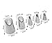 Astra Gourmet 5 Pcs-Set Russian Icing Tips, Flower Piping Nozzle Tips, Petal Tulip Russian Nozzle Stainless Steel (No.79,80,81,402,402L)