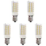 KINDEEP E12 LED Bulb, 5W (40W Incandescent Replacement), Candelabra Edison Screw Base, Daylight White 6000K, Pack of 5