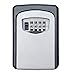 Key Lock Box Key Storage Box with Resettable Code for House Spare Keys Safe Box for Office Key Holder for Wall