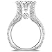 Desirepath 925 Sterling Silver Ring, Cubic Zirconia CZ Diamond Elegant Eternity Engagement Wedding Band Ring