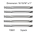 15641-5Pack Replacement Stainless Steel Burner for Charbroil, Charmglow, Jenn-Air, Kenmore, Kirkland, K Mart, Member's Mark, Nexgrill, Perfect Flame, Grand Isle, Sams & Strada Gas Grill Models