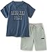 Calvin Klein Baby Boys 2 Pieces Tee Short Set, Blue, 18M