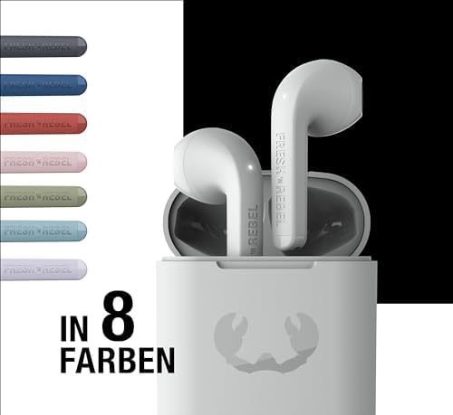 Twins Core, True Wireless kabellose In-Ear Bluetooth Kopfhörer, mit Sprachassistent, Touch-Steuerung und eingebautem Mikrofon, 30 Stunden Spielzeit (Ice Grey)