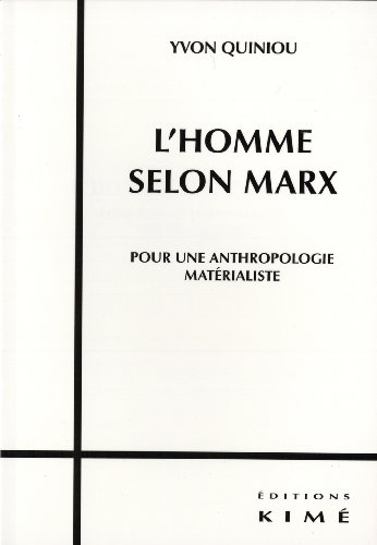 L' homme selon Marx