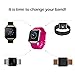 Fitbit Blaze Bands Small, yearscase 2PCS Silicone Replacement Sport Smart Watch Bands for Fitbit Blaze Smart Fitness Watch (Light Pink, Baby Pink)