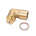 90 Degree Angled O2 Oxygen Sensor Spacer Adapter Extender With M18x1.5 Copper