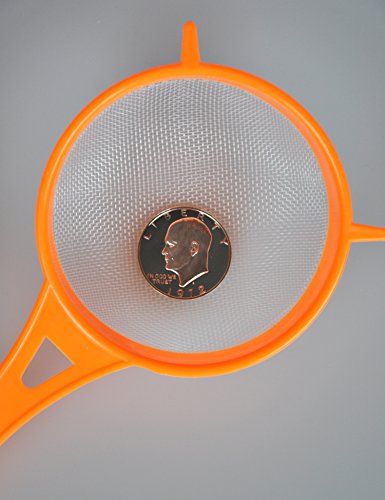 Large 4" Diameter Plastic Nylon Mesh Coin Strainer