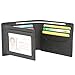 Wallets for Men - RFID Blocking Trifold Genuine Leather Wallet With 2 ID Window (Tan Black)