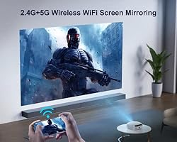 4K Projector with WiFi and Bluetooth 5.2, WiMiUS
