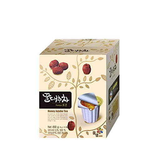 Honey Jujube Portion Tea, Individual Pack for Single Use, 15 Pods, Home-made Style Honey Jujube Tea