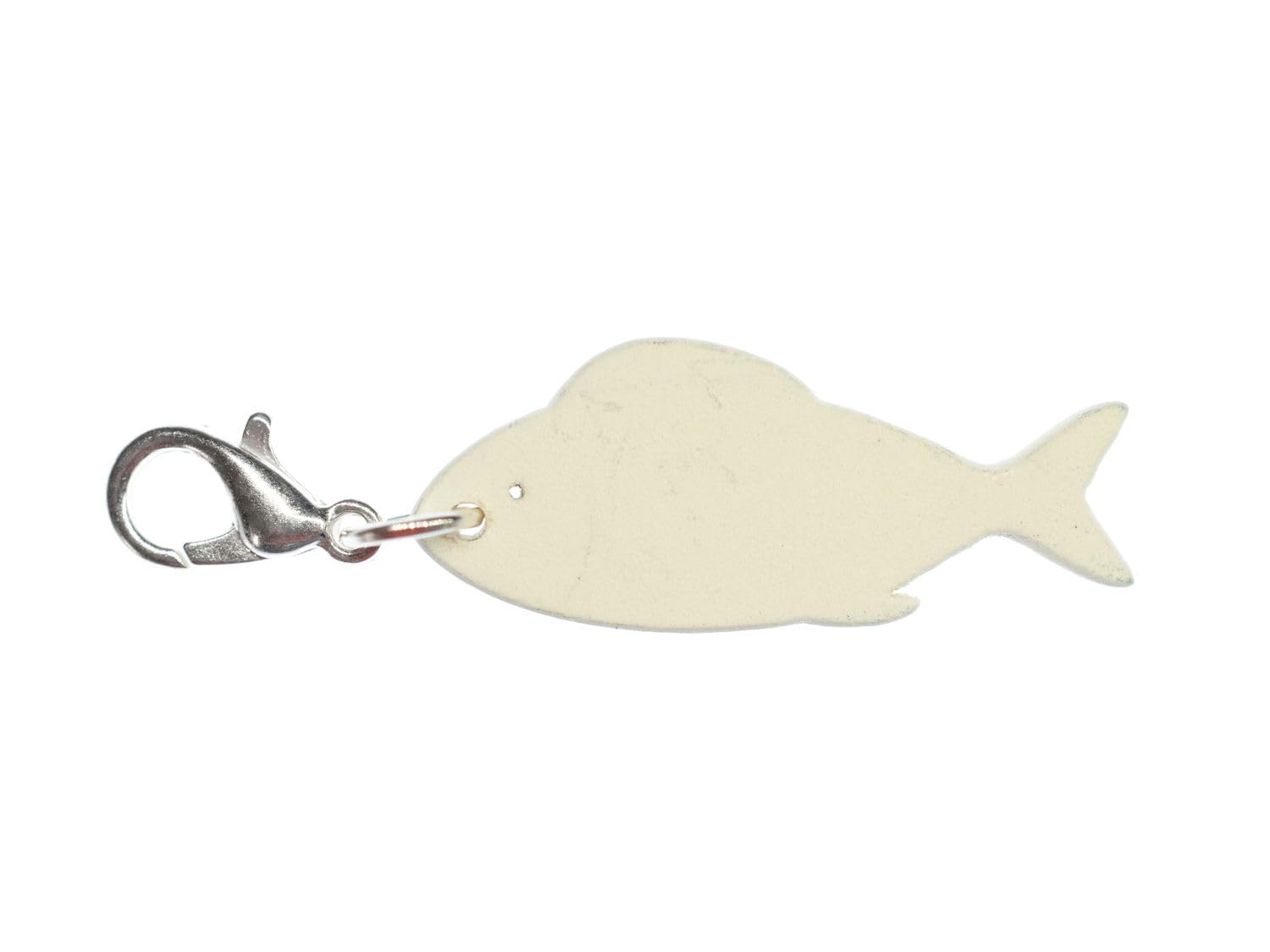 Miniblings Wooden Fish Charm Pendant For Bracelet Wristlet Wood White