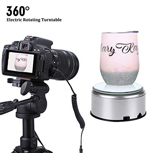 Cup Display Stand Turner For Epoxy Glitter Tumblers, Battery / USB