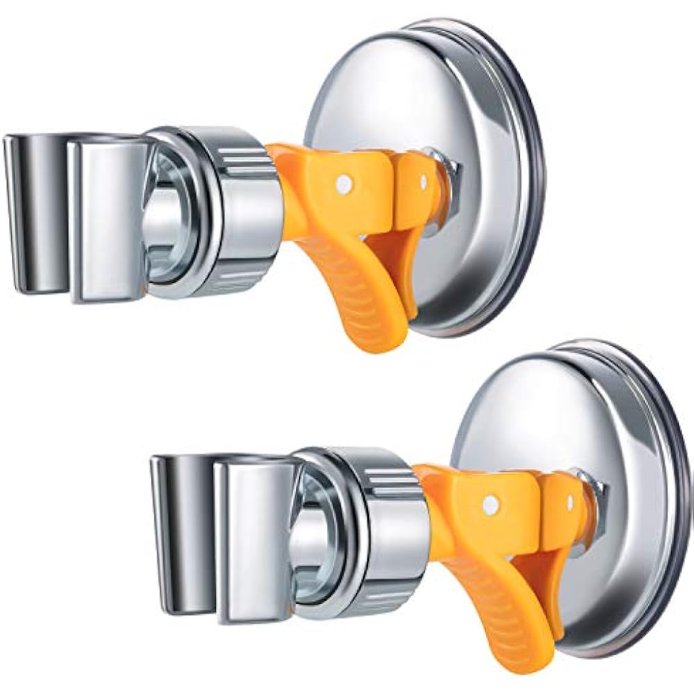 2 Pack Adjustable Shower Head Holder Bathroom Suction Cup Handheld Mounting ABS eBay