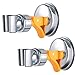 Zhehao Shower Hand Held Holder Adjustable Suction Cup Shower Head Holder Universal Mounting Bracket Plastic ABS with Chrome Polished for Marble Glass Metal Ceramic(2,Orange Wrench)