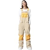 YEEFINE Women & Men's Ski Snow Bib Pants Insulated Waterproof Winter Warm Outdoor Snowboarding Overalls