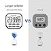 Habor Kitchen Timer, 24-Hours Digital Timer [Multifunctional] with Clock for Cooking, Loud Alarm & Strong Magnet, Count-Up & Count Down for Kitchen Baking Sports Games Office Study (Battery Included)