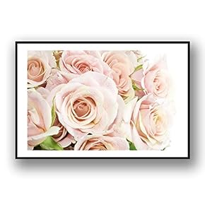 Framed Canvas Wall Art for Living Room, Bedroom Rose Flowers Canvas Prints for Modern Home Decoration Ready to Hang - 16"x24" inches
