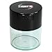TIGHTVAC - Premium Airtight Herb Storage Container - Holds ½ oz to 3 ounces - Keep Your Herbs and Dry Goods Fresh and Flavorful. Clear Black