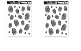 Beistle Fingerprints Peel N Place Sheet, 12 by 17-Inch, Black/White (2-Pack)