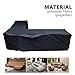 BullStar Patio Sectional Sofa Cover V-Shaped Furniture Protector Premium Outdoor Waterproof Garden Couch Cover, 85