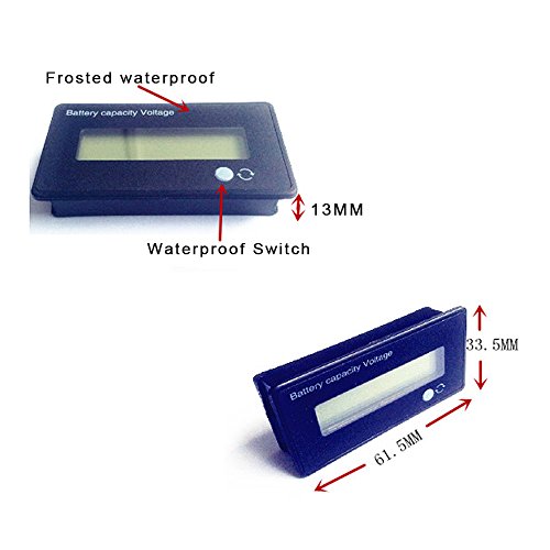 Купить 12V Lead Acid Battery Fuel Gauge, ABURA 12V LCD Battery