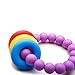Zotrans Silicone Teething Rings - 100% BPA Free and Colorful Teething Toys,Soft and Chewable Ring for Baby to Soothing Pain