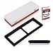 Whetstone [New And Improved] Professional Grade Two-sided Knife Sharpener Stone 1000/6000 Grit With Non-Slip Silicone Base Holder- Plus Angle Guide And Instruction Manual.