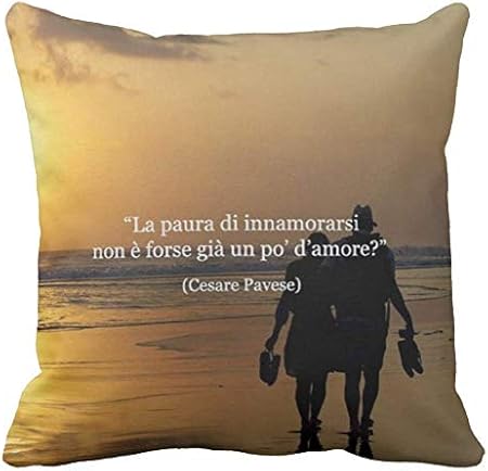 Pillow Pillow Cuscino Personalizzato Cesare Pavese Poeta Poesia Citazione Frase D Amore Dedica Love Cuore 2 Arredamento Divano Idea Regalo Amazon It Casa E Cucina