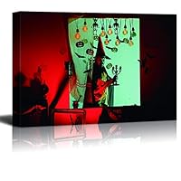 Framed Canvas Wall Art April Day Theme Design Canvas Prints Home Artwork Decoration for Living Room,Bedroom - 12x18 inches