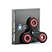 Spinfid EDC Fidget Spinner PREMIUM Quality Durable ABS Frame / NON 3D Printed / Ceramic Bearing for Long Spin Times, NEW 2017 Tri Spinner Ultra Smooth Surface Finish - 2 PACK (1 Black & 1 White)