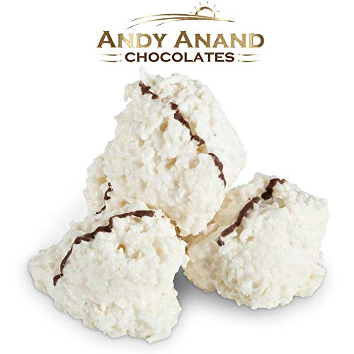 Andy Anand Sugar Free Belgian Chocolate Coconut Haystack Bridge, Gift Boxed & Greeting Card Delicious-Delectable-Divine Great for Birthday Valentine, Anniversary Christmas Holiday Mothers Fathers Day