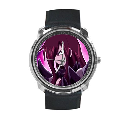 fairy tail anime Custom Design Simple Style Leather Strap Quartz Wrist Watch Mens Watches