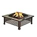 Pleasant Hearth Bradford Square Natural Slate 34-Inch Fire Pit with Copper Accents