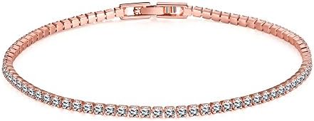 Sherry Love Inlaid Zircon Rosegold Plated Bracelet Women Fashion Jewelry