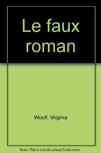 Le  faux roman