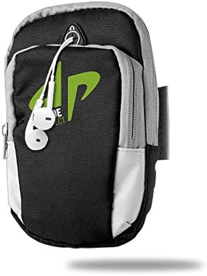 YouTube Dude Perfect Trick Shots DP Logo Outdoor Sports Armband Casual Arm Package Bag Cell Phone Bag Key Holder Zipper Bag Black