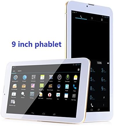 Goldengulf Latest 9" inch 3G Smart Phone Call Function Tablet MID MTK6572 Unlocked Google Android 4.2 GSM Touch Screen Capacitive GPS Dual Camera G sensor With Free Cover