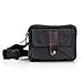 Ibagbar Small Fashion Multifunction Vintage Canvas Waist Bag Fanny Pack Running Pack Outdoor Bag Sporting Bag Cycling Leisure Bag with Detachable Belt for Men and Women Black