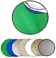 5 In 1 Photographic Light Reflector - 42" Silver,Gold,Black,White & Translucent