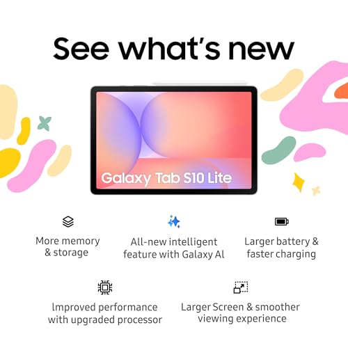 Samsung Galaxy Tab S10 Lite (CAD Version) - Red, 128GB, 10.9" Android Tablet, AI Assistant, 8000mAh Battery, S Pen Inlcuded