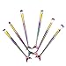 UPLOTER 6pcs Mermaid Eye Brushes Set Cosmetic Eyeshadow Eyeliner Blending Pencil Makeup Brush Tool Kit Cosmetic Tools