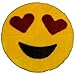 Walk on Me Emoji Rug - Soft and Cute - Made in France - Perfect Emoji Mat Fit for Any Room - Dorm Bed Bathroom Kids Room Emojis (Heart Eyes)